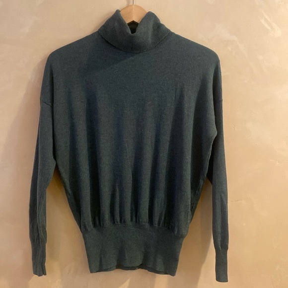 Madewell Brookhaven Turtleneck Sweater | XS | Hthr Grey - Picture 4 of 9